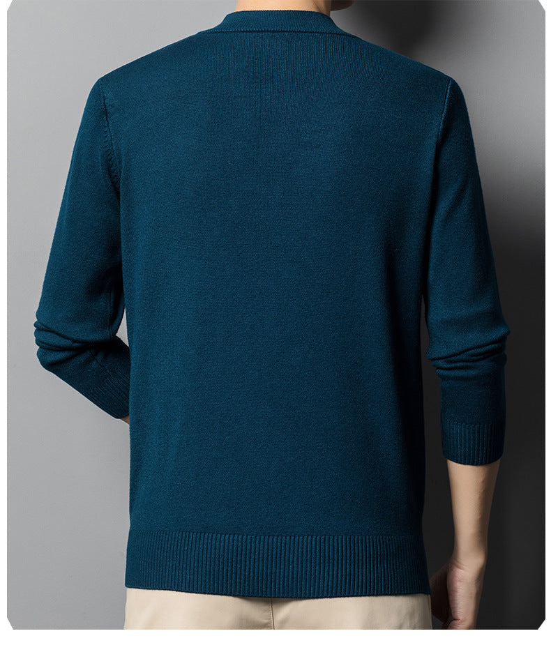 LIGHT WOOL QUARTER ZIP