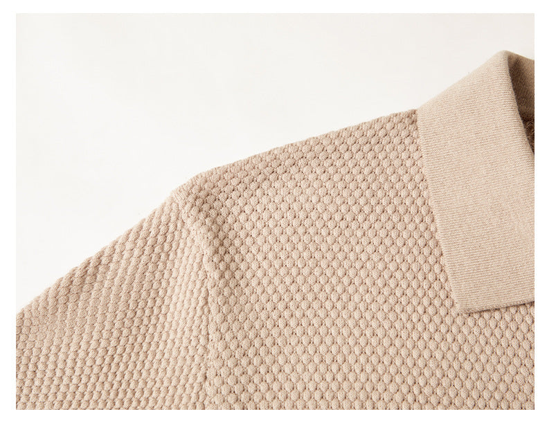 COTTON V-NECK POLO