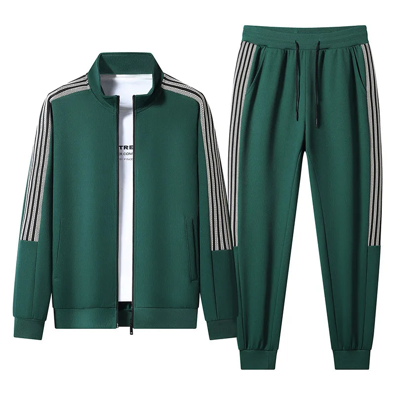 STRIPED ZIP UP TRACKSUIT