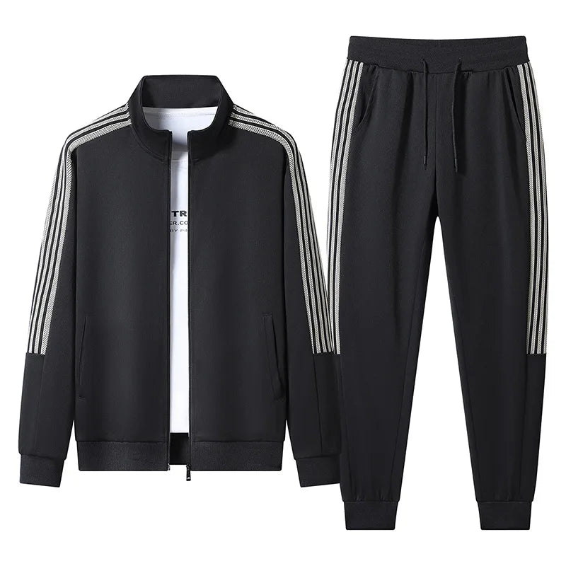 STRIPED ZIP UP TRACKSUIT