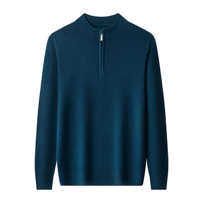 LIGHT WOOL QUARTER ZIP