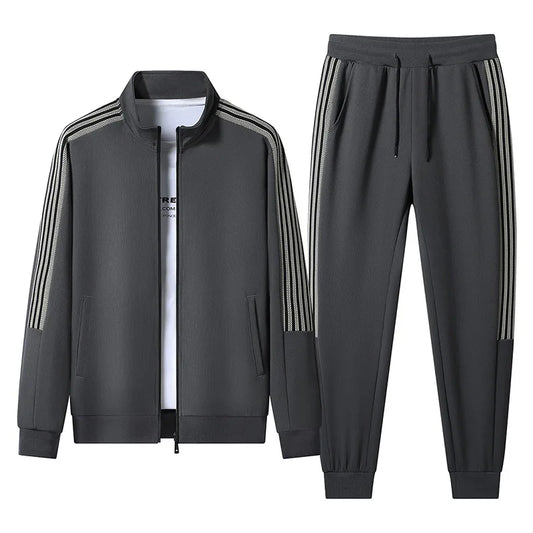 STRIPED ZIP UP TRACKSUIT