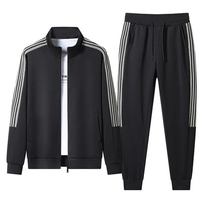STRIPED ZIP UP TRACKSUIT