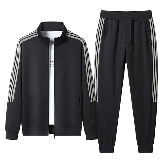 STRIPED ZIP UP TRACKSUIT